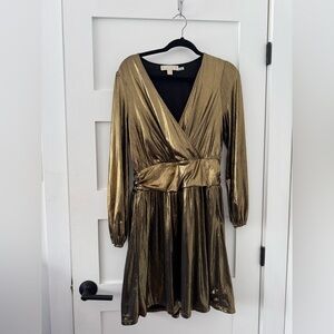 Michael Kors Gold Metallic Dress